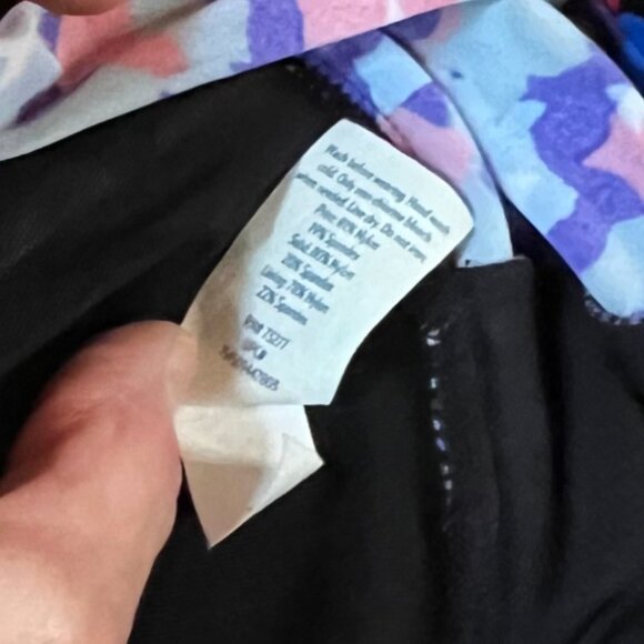 Croft & Barrow One-Piece Ruffled Bathing Suit with Adjustable Straps, Size 10 - Picture 7 of 9